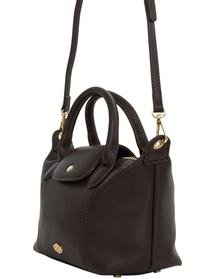 Liv Shoulder Bag in Chocolate Pebble image 3