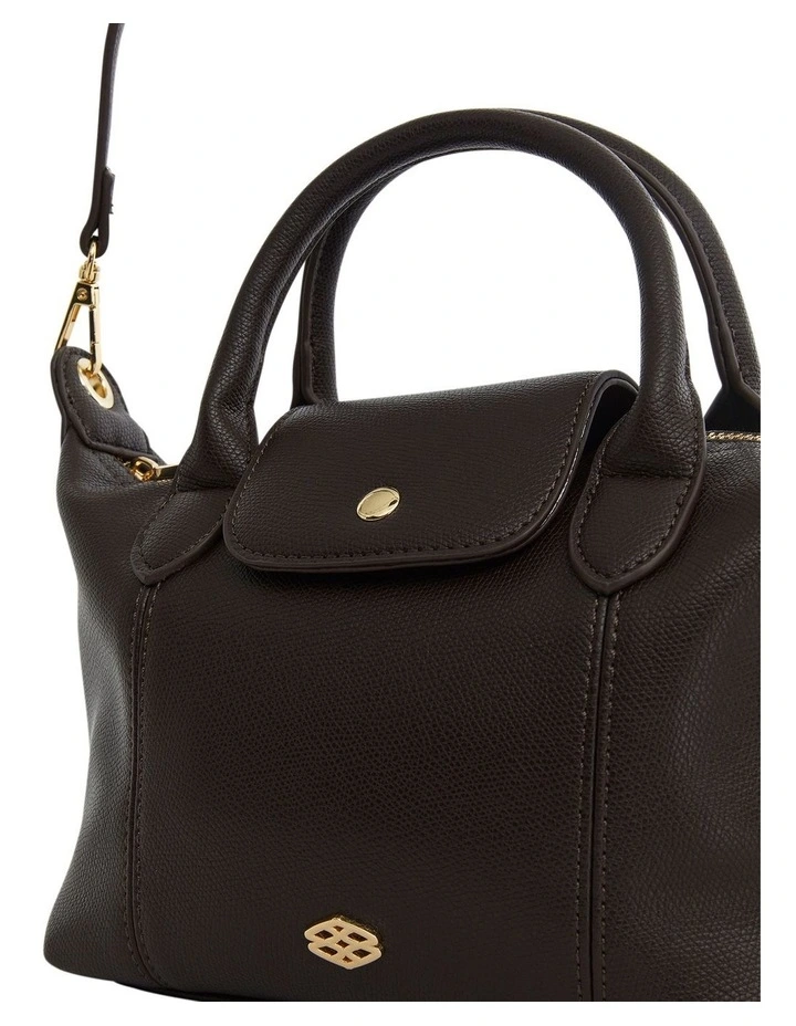Liv Shoulder Bag in Chocolate Pebble image 4