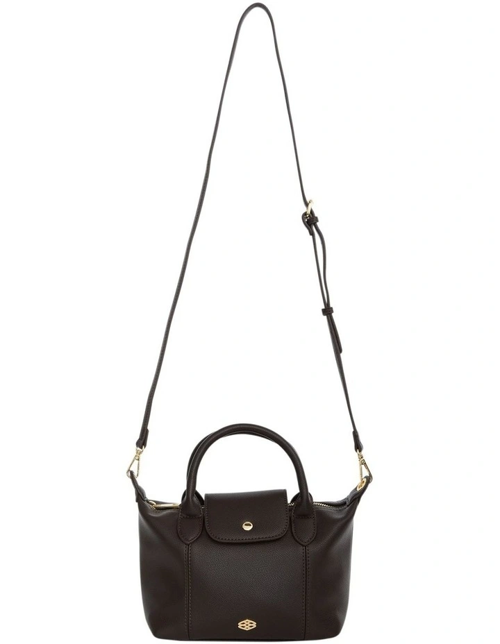 Liv Shoulder Bag in Chocolate Pebble image 5