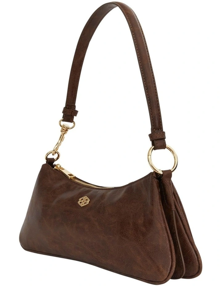 Lustre Shoulder Bag in Chocolate Crinkle image 2