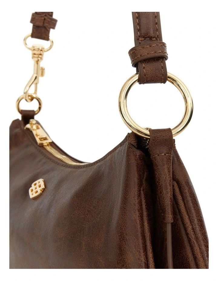 Lustre Shoulder Bag in Chocolate Crinkle image 3