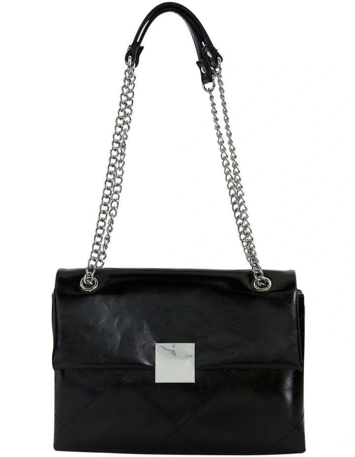 Bianca Shoulder Bag in Black Gloss image 1