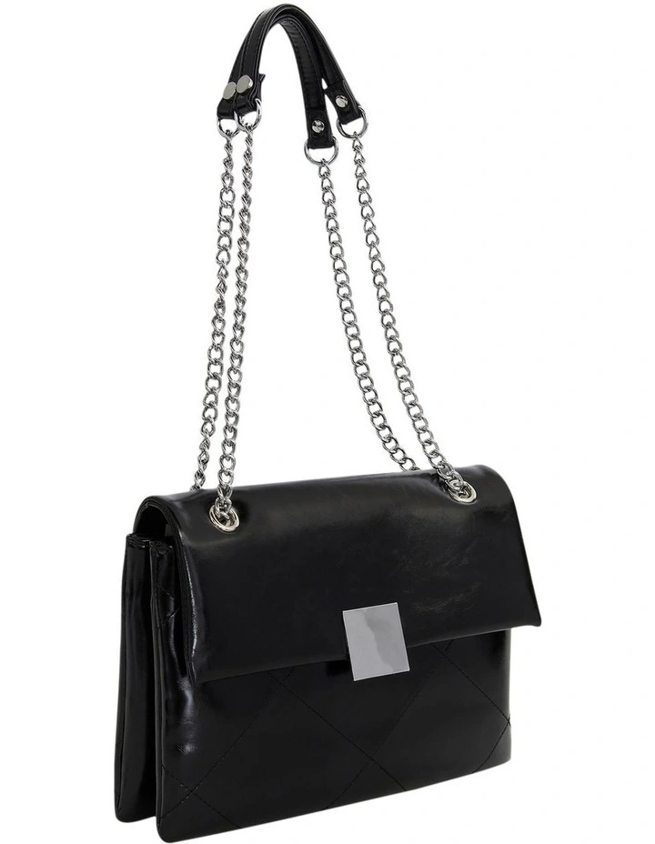Bianca Shoulder Bag in Black Gloss image 2