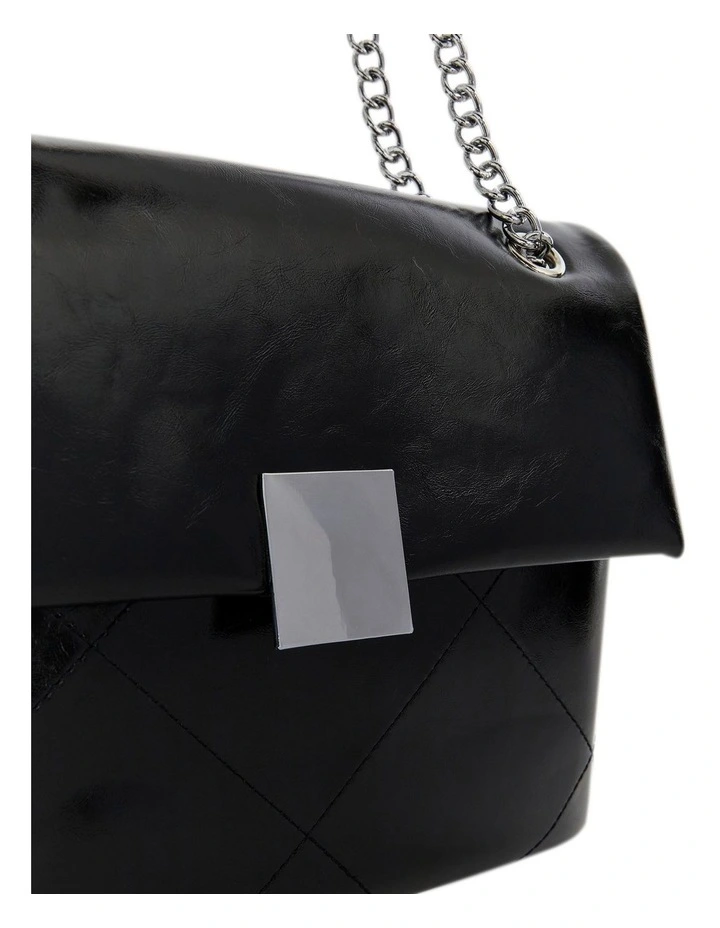 Bianca Shoulder Bag in Black Gloss image 3