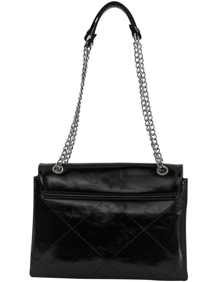 Bianca Shoulder Bag in Black Gloss image 4
