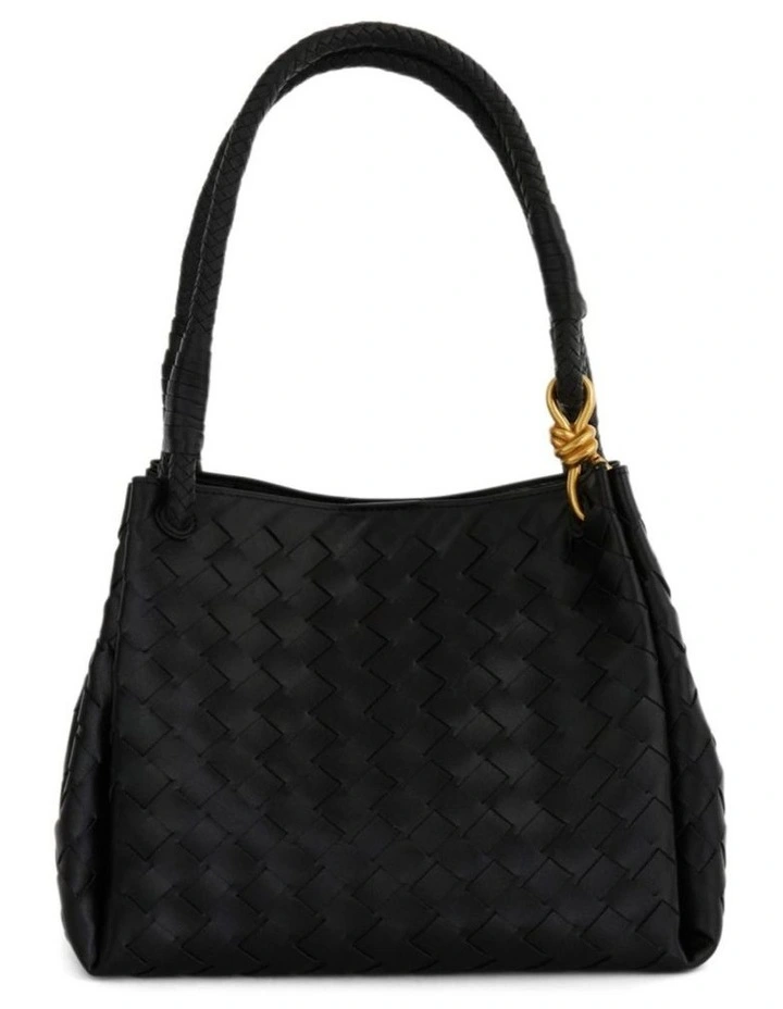 Isobel Tote Bag in Black Weave image 1
