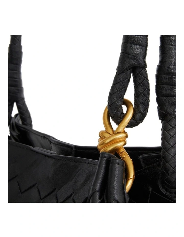 Isobel Tote Bag in Black Weave image 3