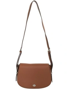 Erin Shoulder Bag in Tan Pebble