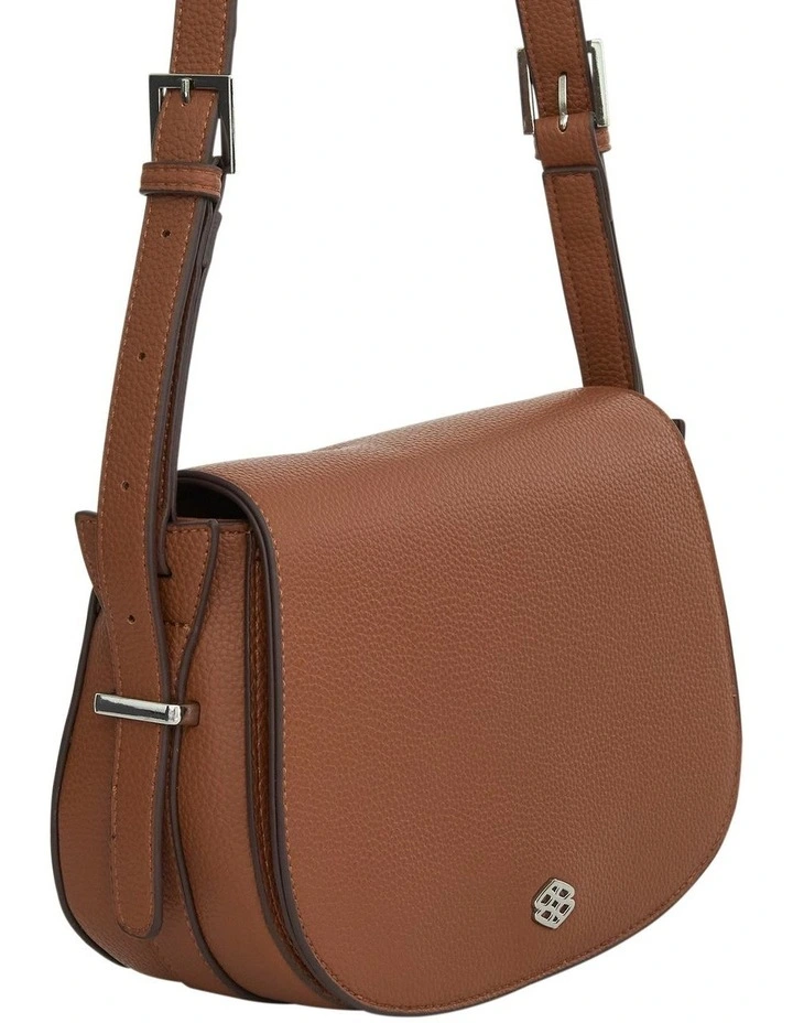 Erin Shoulder Bag in Tan Pebble image 5