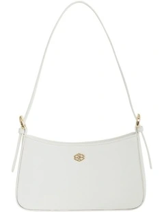 Poise Shoulder Bag in White Pebble
