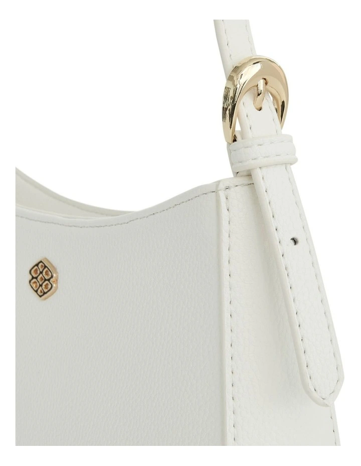 Poise Shoulder Bag in White Pebble image 4