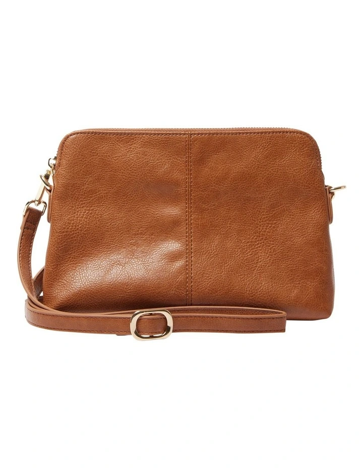 Asha Crossbody Bag in Tan Pebble image 4