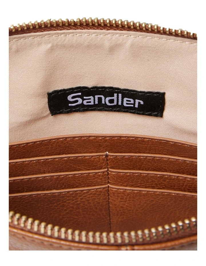 Asha Crossbody Bag in Tan Pebble image 5