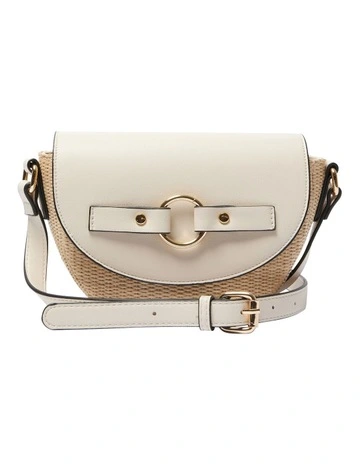 Gabe Bag in Ivory/Raffia