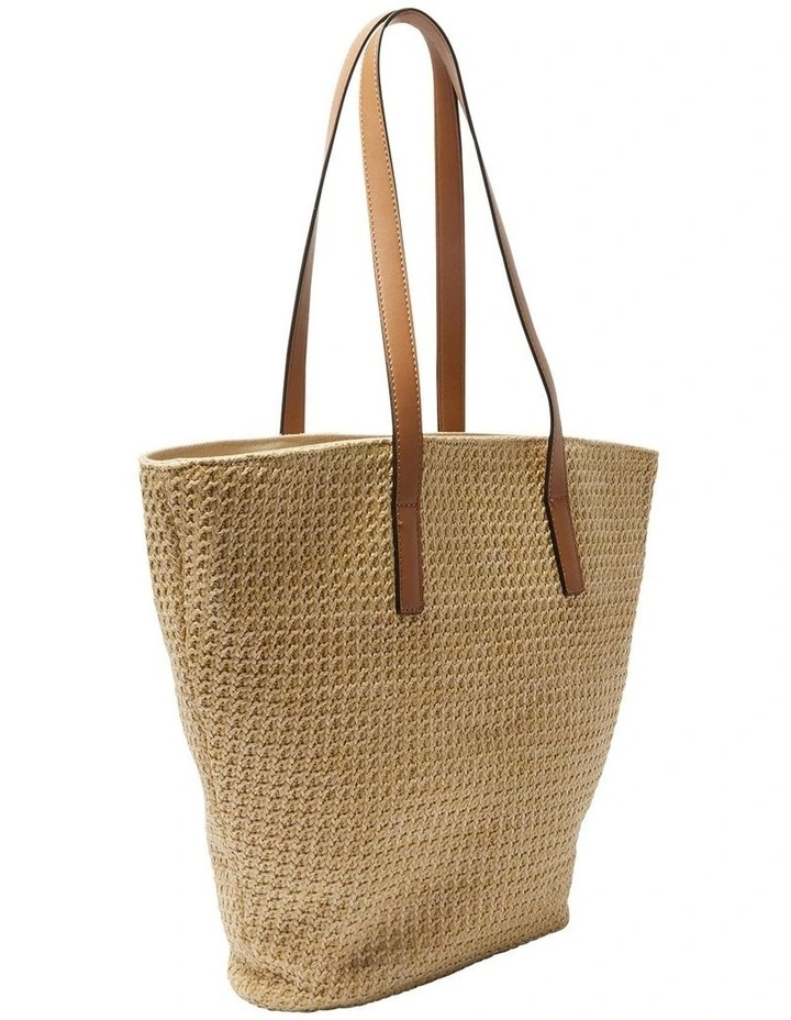 Glow Bag in Tan/Raffia image 3
