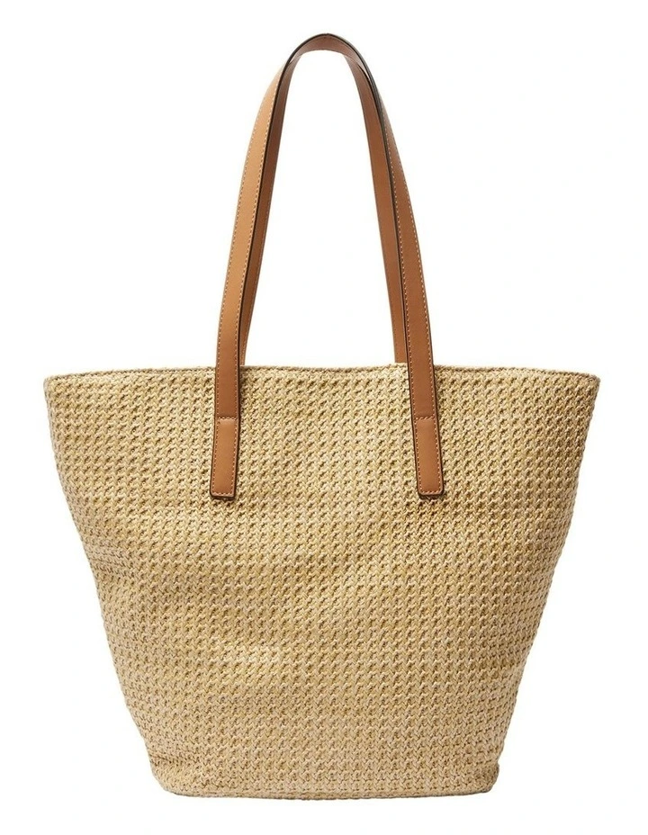 Glow Bag in Tan/Raffia image 4