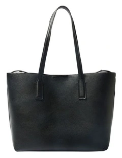 Joanna Tote Bag in Black Pebble