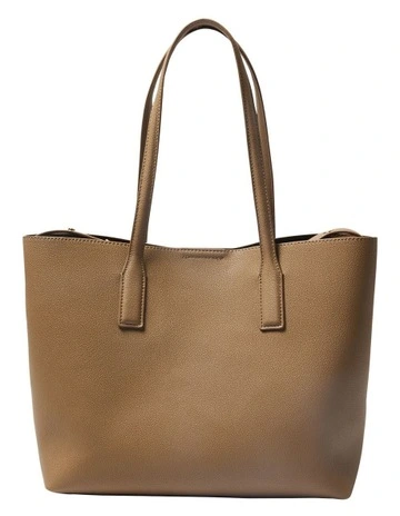 Joanna Tote Bag in Taupe Pebble