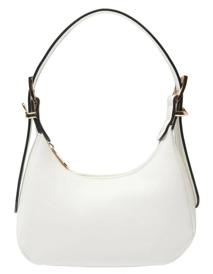 Jersey Shoulder Bag in White image 1