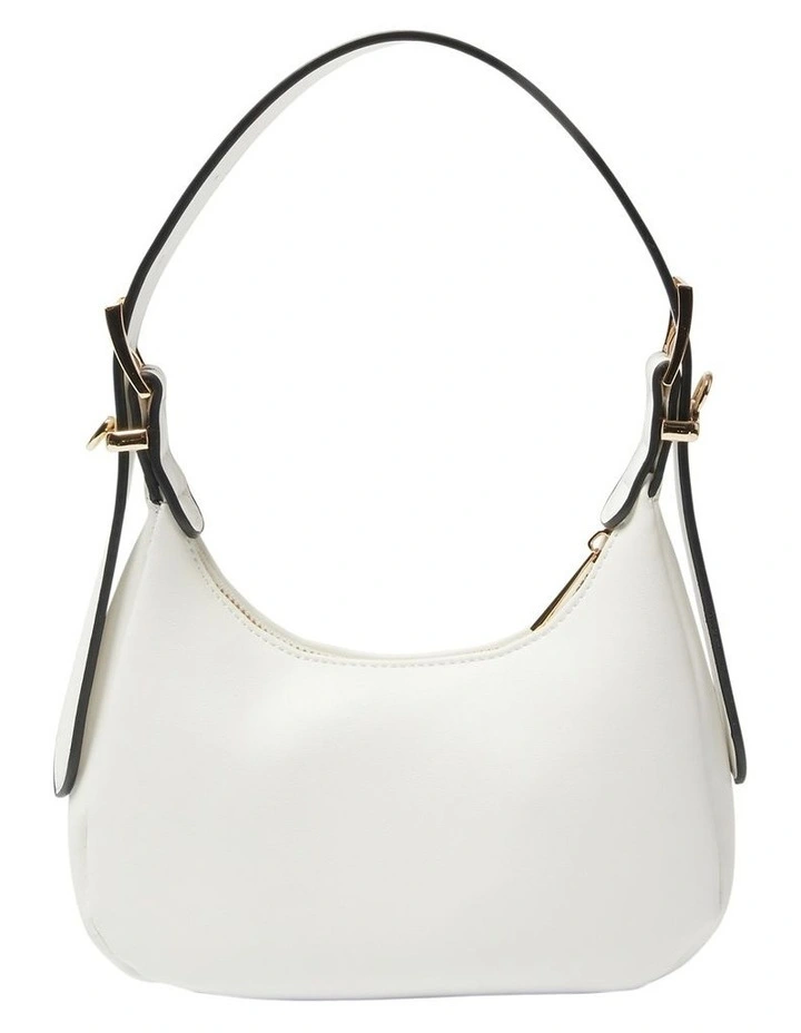 Jersey Shoulder Bag in White image 3