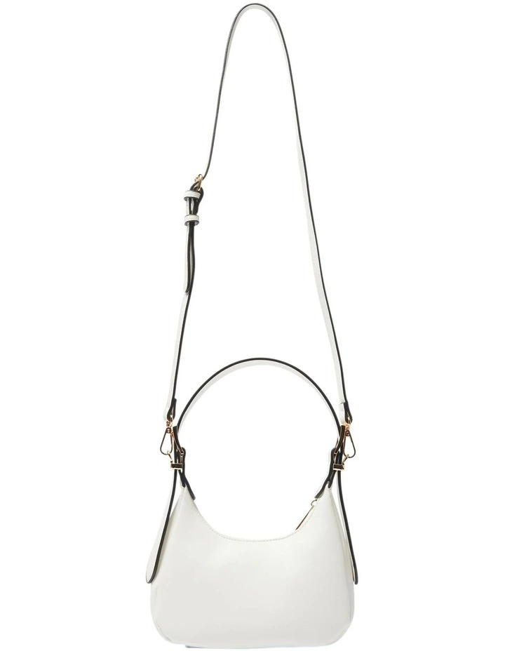 Jersey Shoulder Bag in White image 4