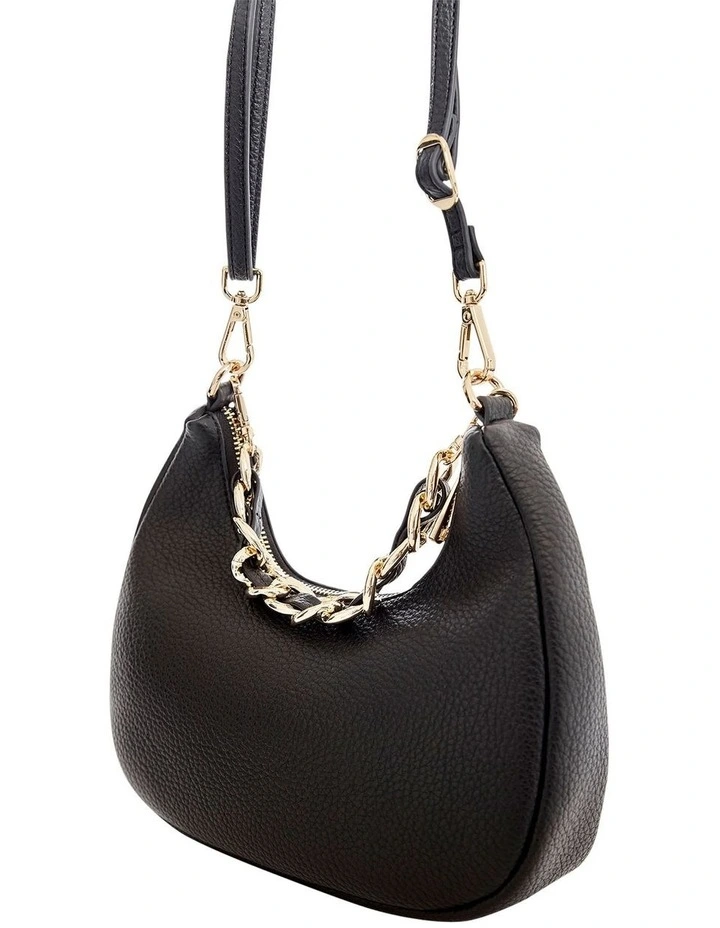 Coco Shoulder Bag in Black Pebble image 4