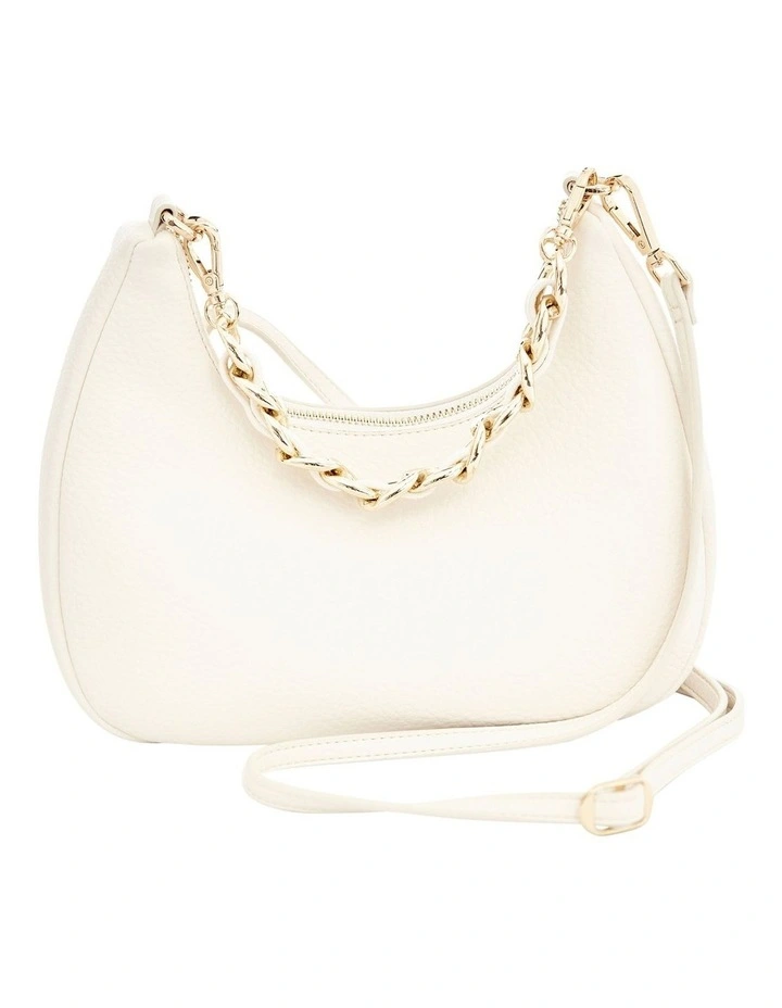 Coco Shoulder Bag in Chalk Pebble image 3
