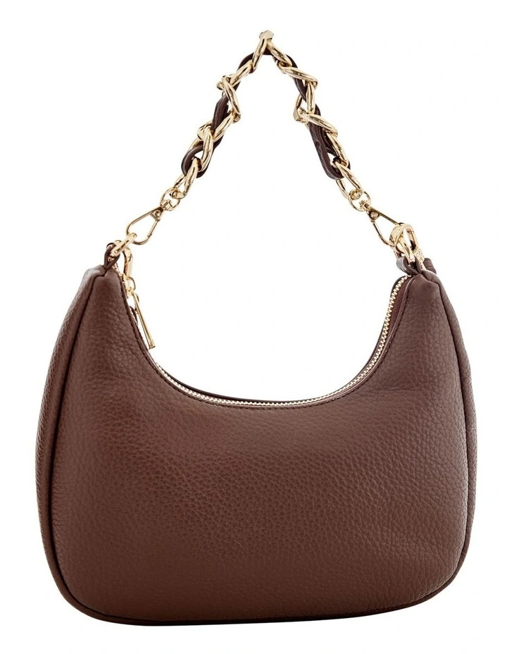 Coco Shoulder Bag in Chocolate Pebble image 1