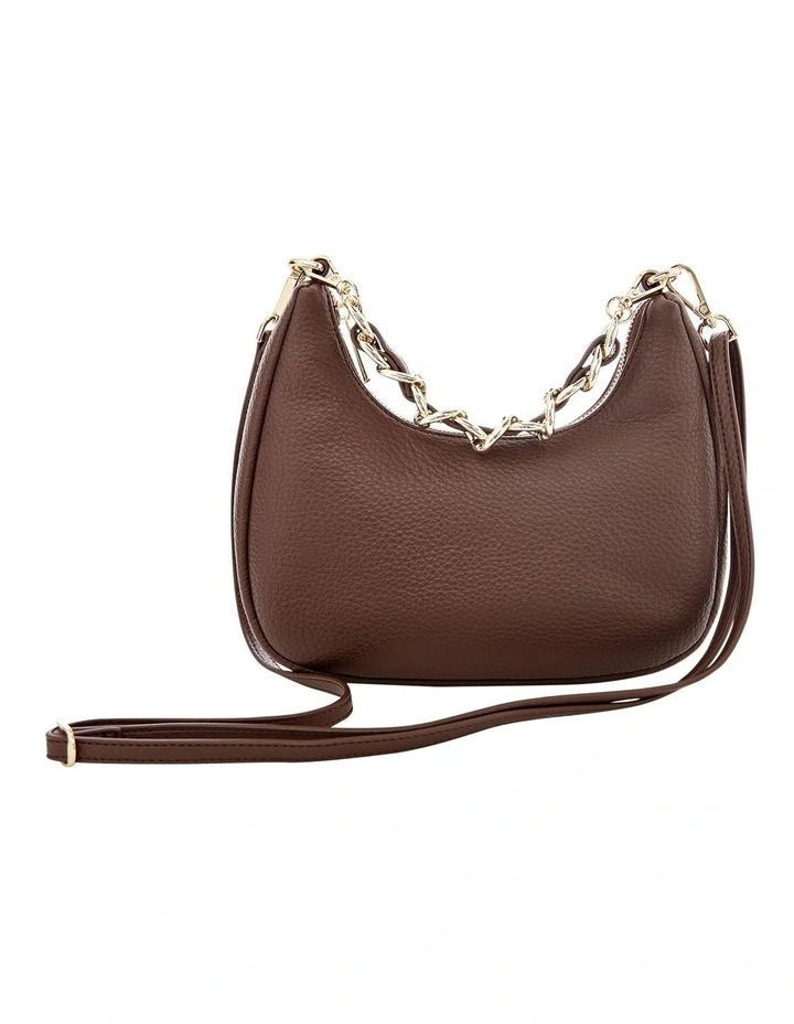 Coco Shoulder Bag in Chocolate Pebble image 3