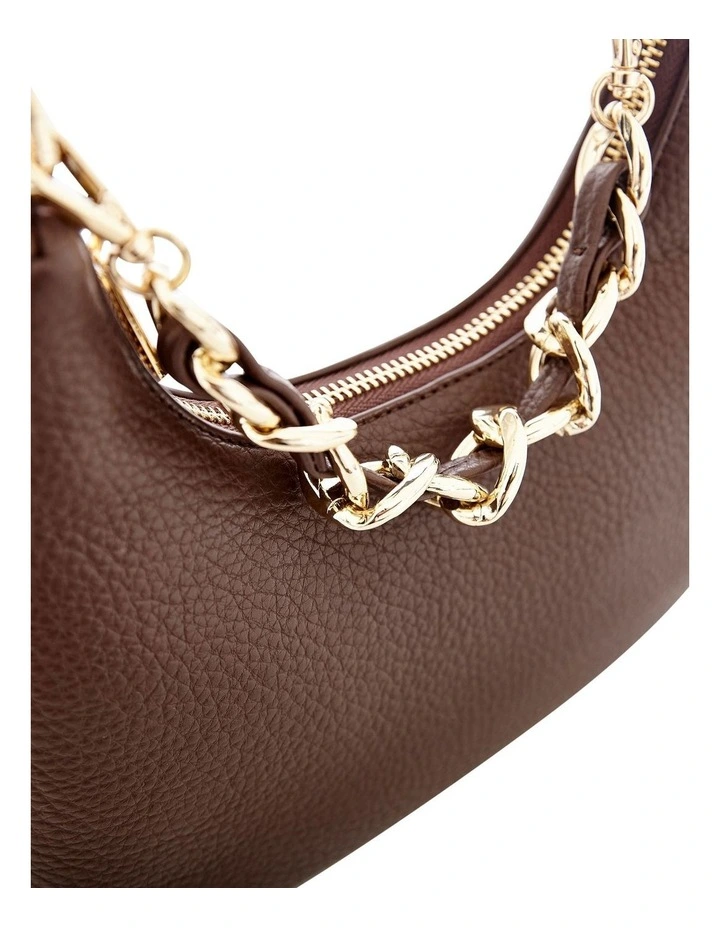 Coco Shoulder Bag in Chocolate Pebble image 5