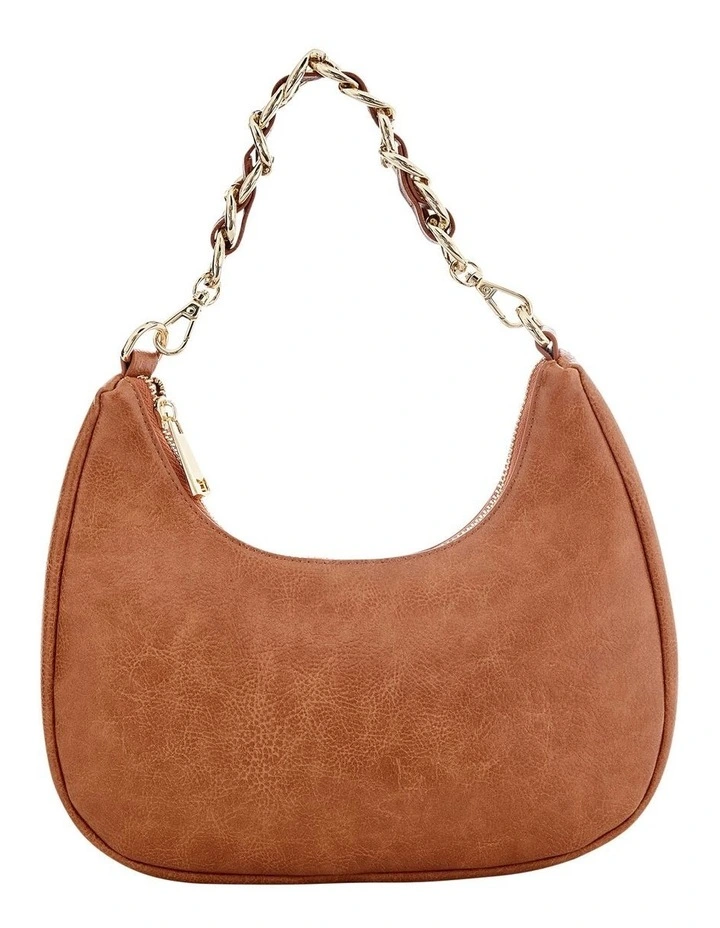 Coco Shoulder Bag in Tan Pebble image 1