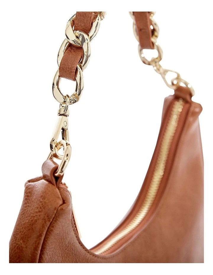 Coco Shoulder Bag in Tan Pebble image 5