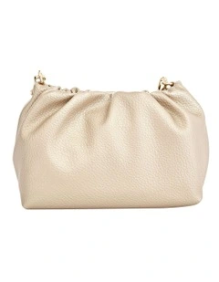 Clover Bag in Light Gold Pebble