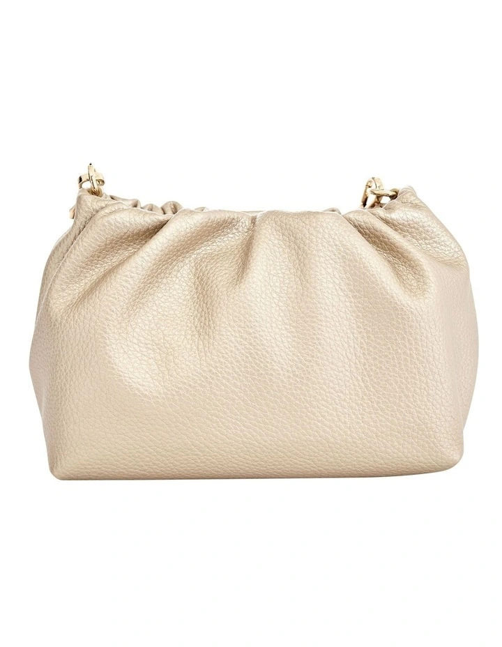 Clover Bag in Light Gold Pebble image 1