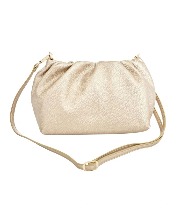 Clover Bag in Light Gold Pebble image 2