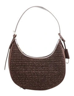 Monroe Bag in Chocolate Raffia