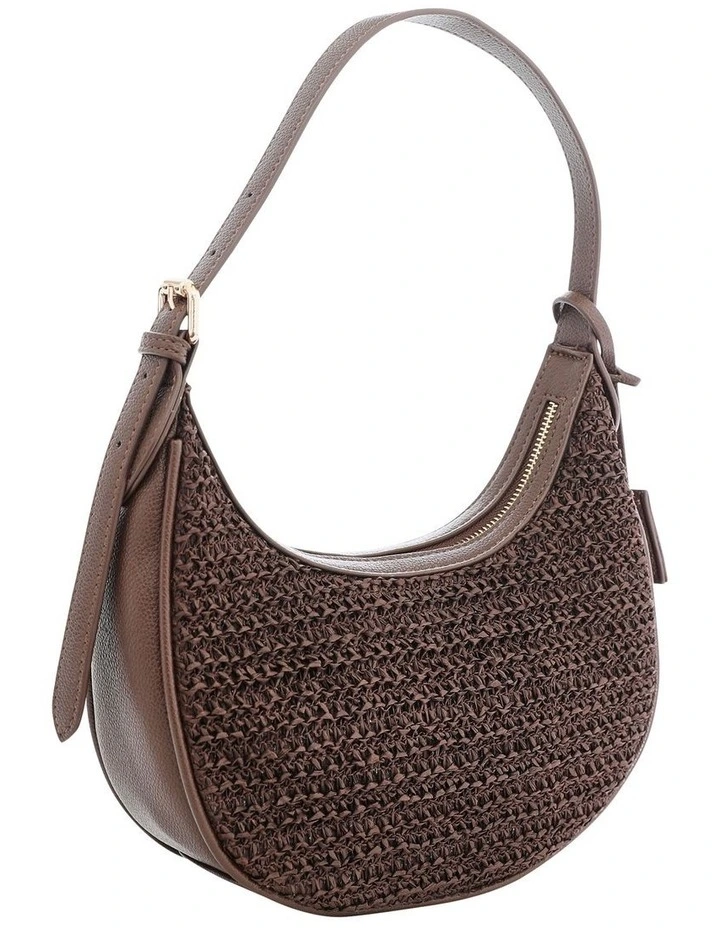 Monroe Bag in Chocolate Raffia image 2
