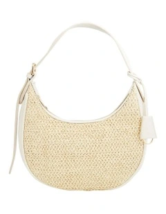 Monroe Bag in Ivory Raffia