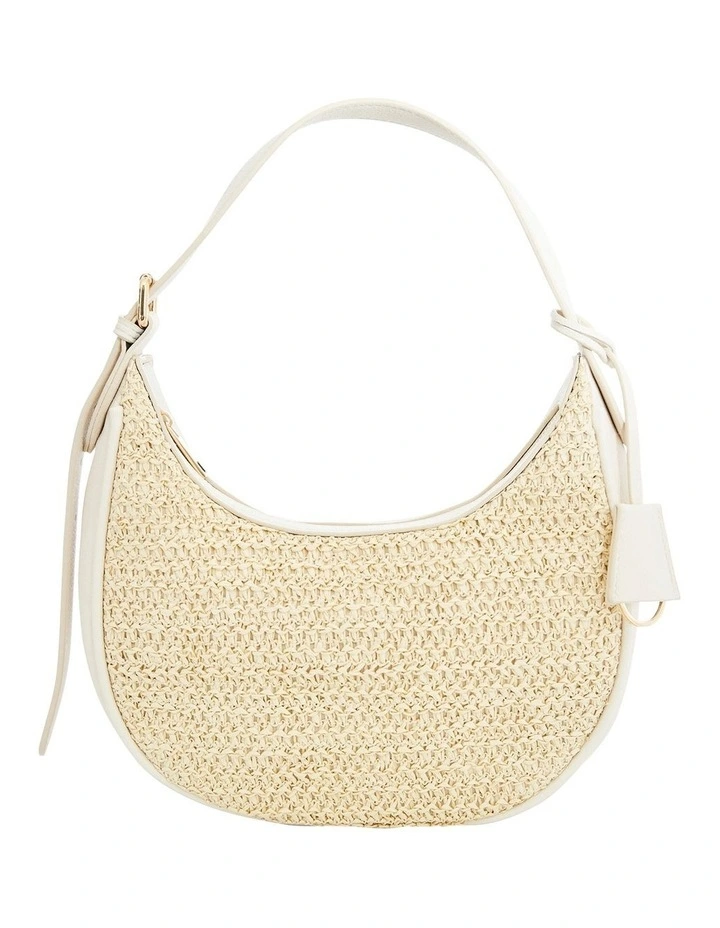 Monroe Bag in Ivory Raffia image 1