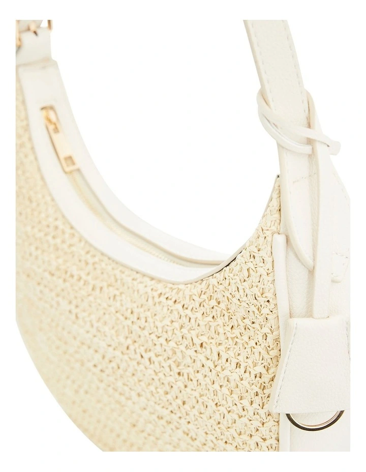 Monroe Bag in Ivory Raffia image 4