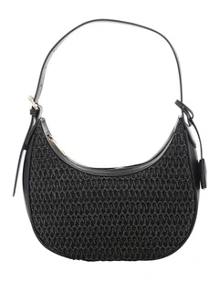 Monroe Bag in Black Raffia