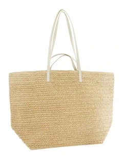 Maple Bag in Ivory Raffia