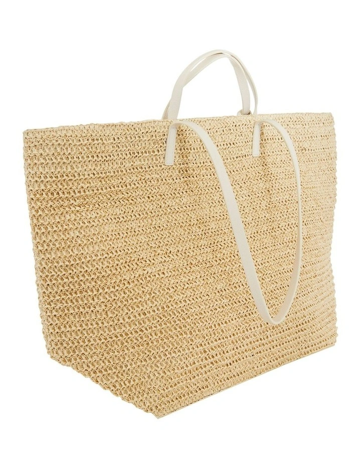 Maple Bag in Ivory Raffia image 2