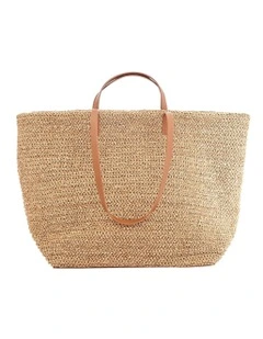 Maple Bag in Tan Raffia