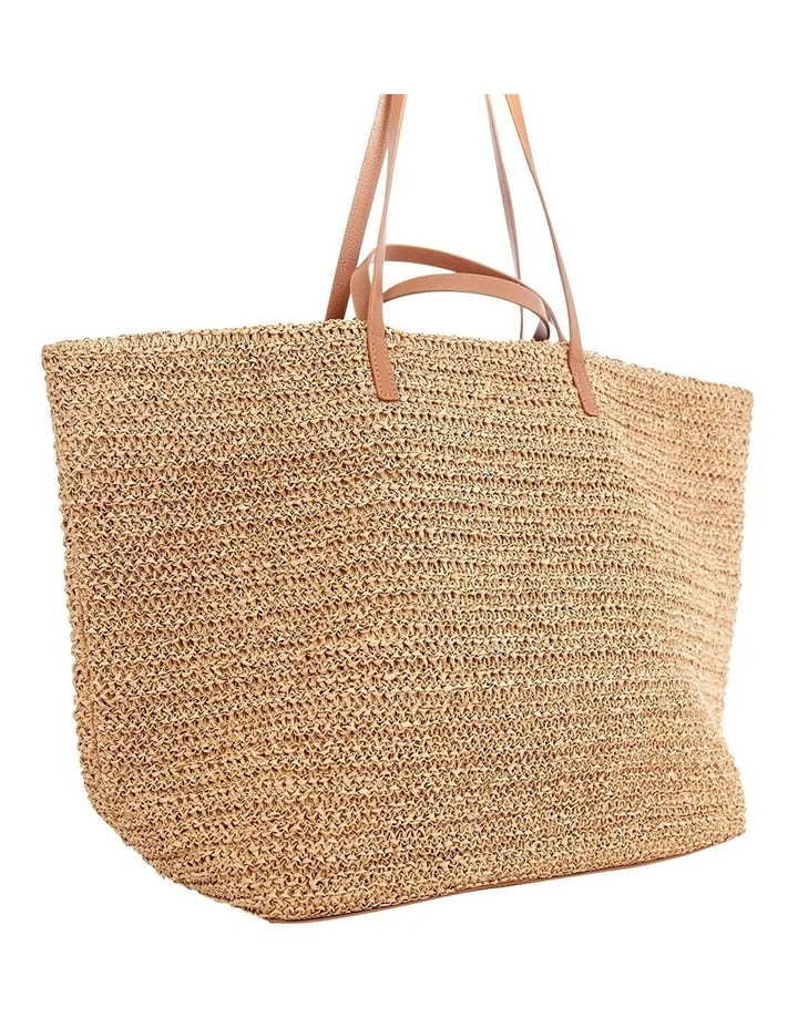 Maple Bag in Tan Raffia image 2