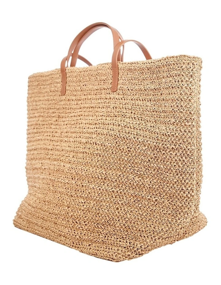 Maple Bag in Tan Raffia image 3