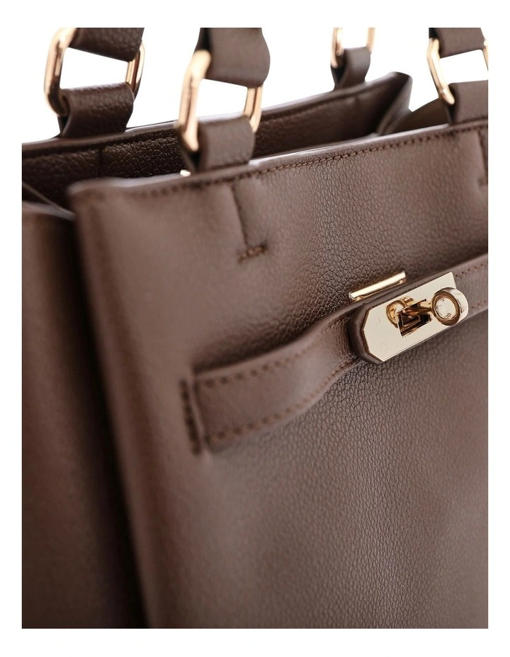Mariah Bag in Chocolate Pebble image 5