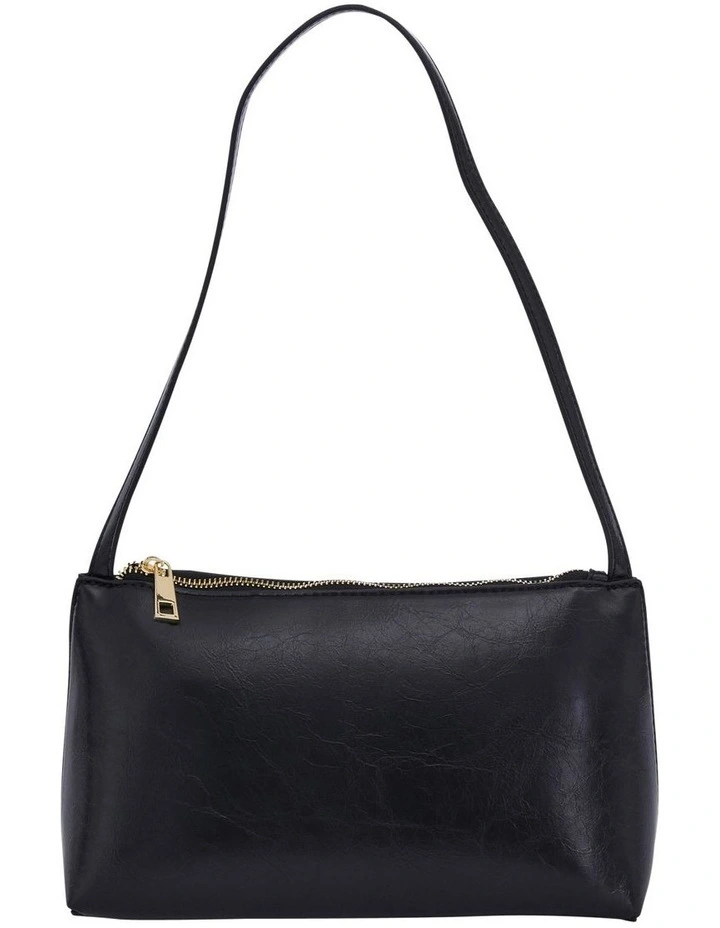 Ellie Shoulder Bag in Black Crinkle image 1