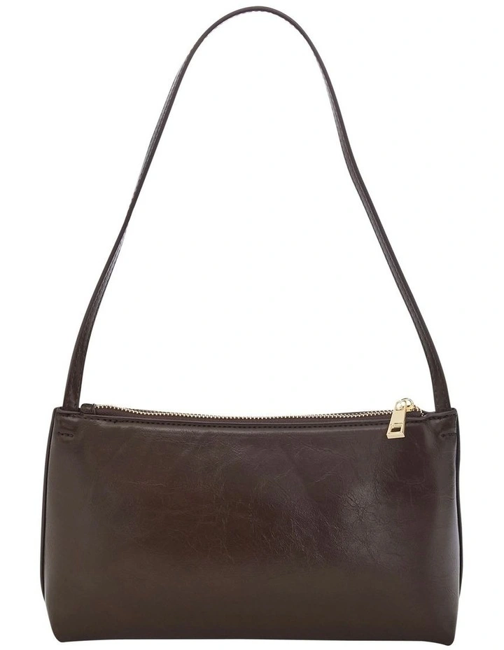 Ellie Shoulder Bag in Chocolate Crinkle image 1