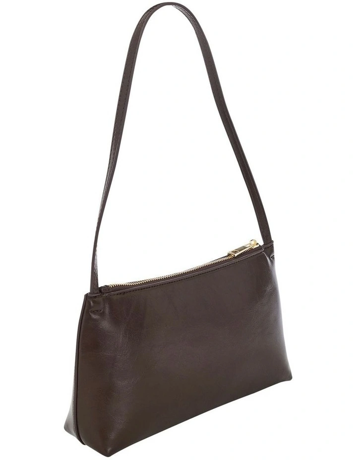 Ellie Shoulder Bag in Chocolate Crinkle image 2